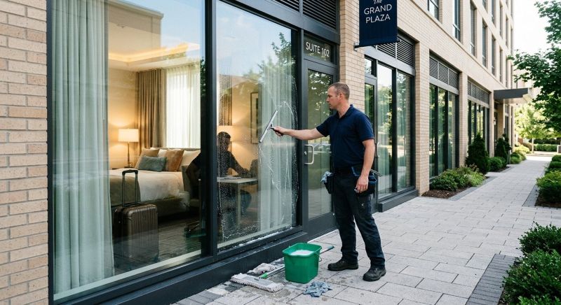 Strip Mall Window Cleaning in Vancouver, WA
